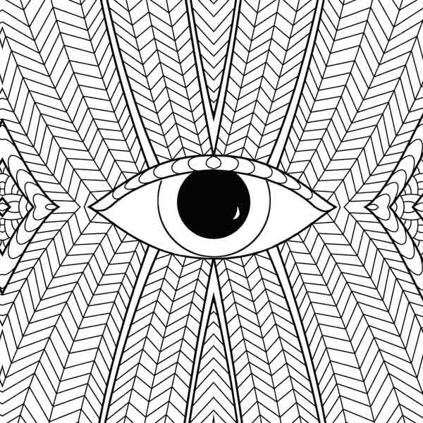 "Magisches Auge" Tangle Rahmen