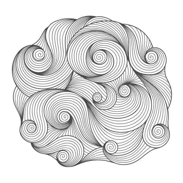 "Welle" ("Wave") Tangle Canvas